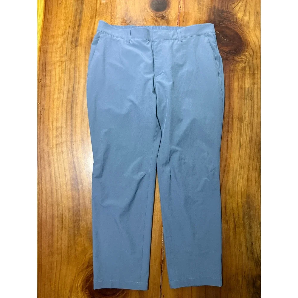 Nike Tour Repel Men's Pants FD5624 Gray Slim fit Flat Front Straight leg B3-23